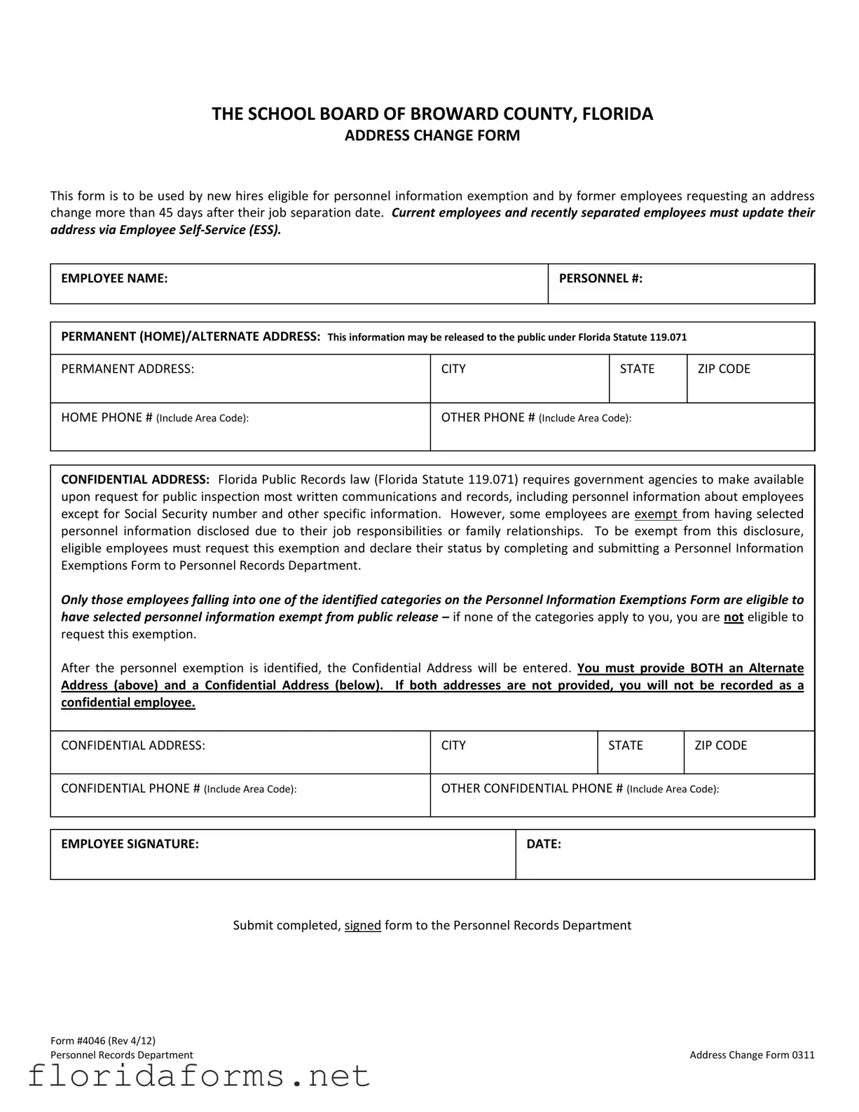 Official Florida 4046 Template