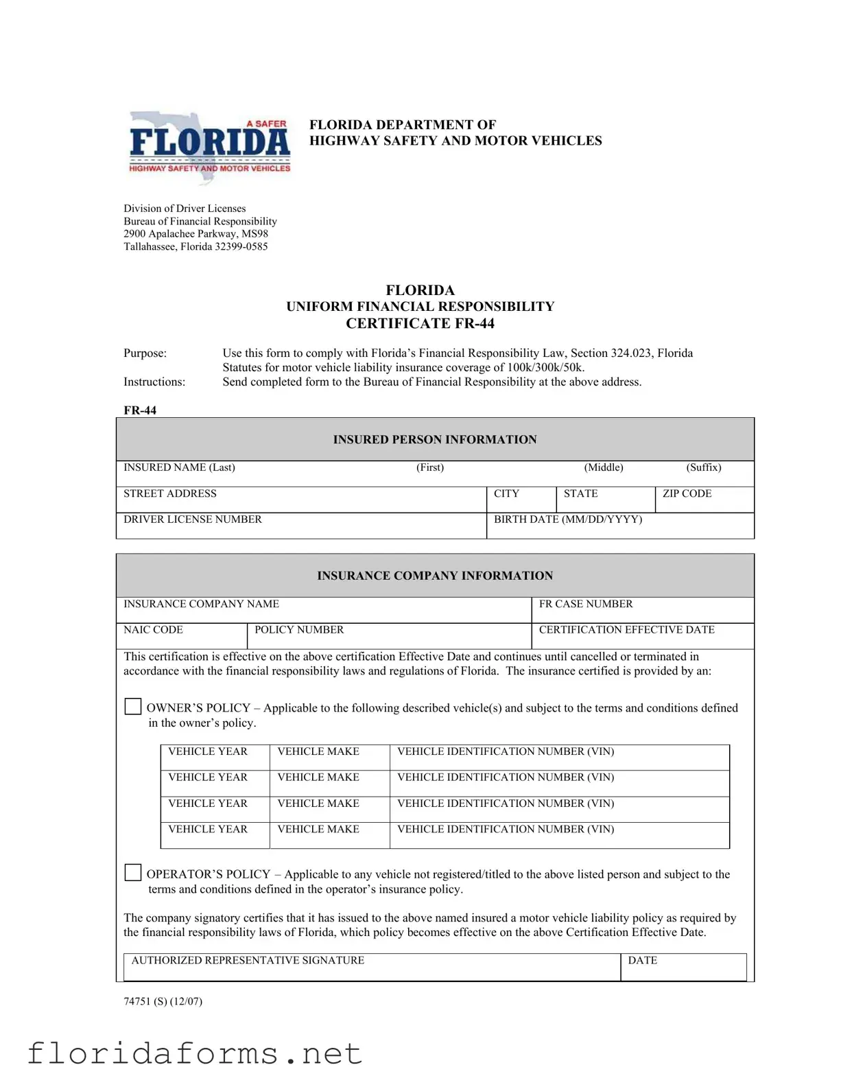 Official Fr44 Florida Template