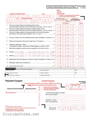 Official Business Partner Number Florida Template
